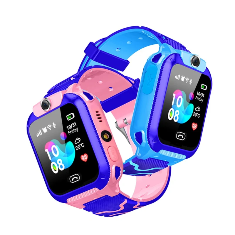 Børnesmartwatch med GPS, Kamera og Nødknap for Sikkerhed