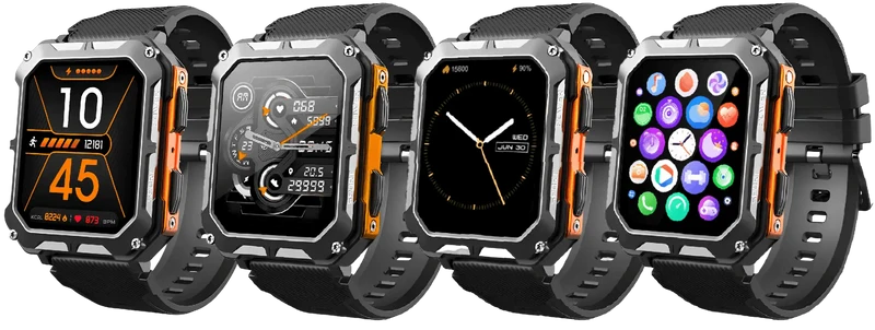 Robust Smartwatch med Pulsmonitor og Skridttæller
