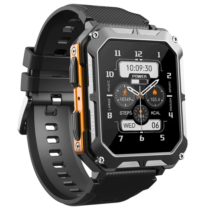 Robust Smartwatch med Pulsmonitor og Skridttæller