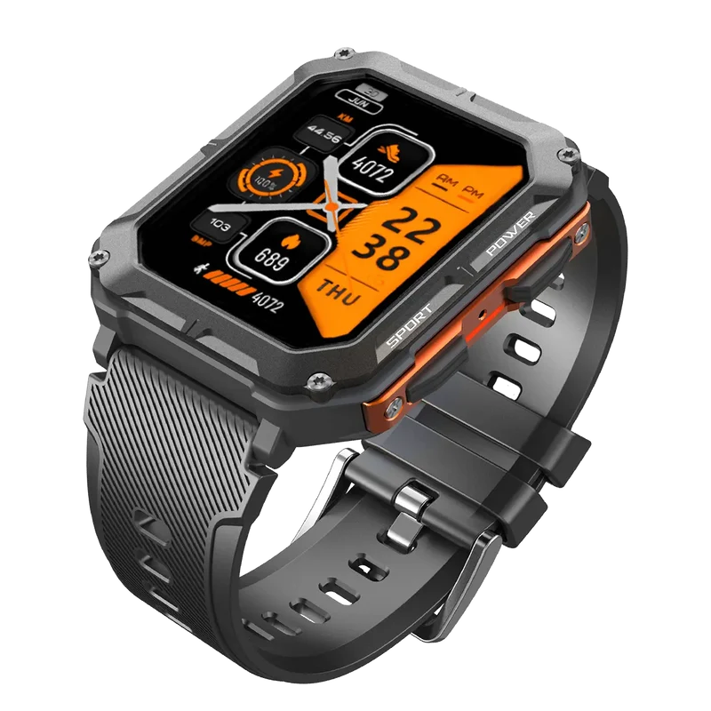Robust Smartwatch med Pulsmonitor og Skridttæller