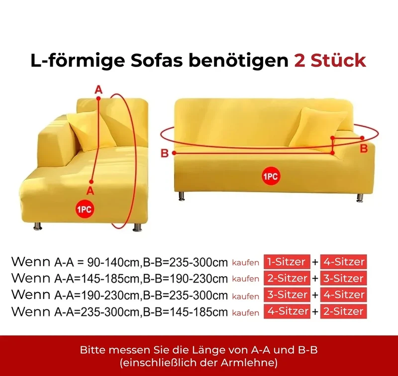 Elegant Sofaovertræk i strækbart velour til beskyttelse