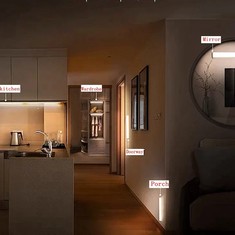 Trådløs LED-lampe med bevægelsessensor - SmartGlow