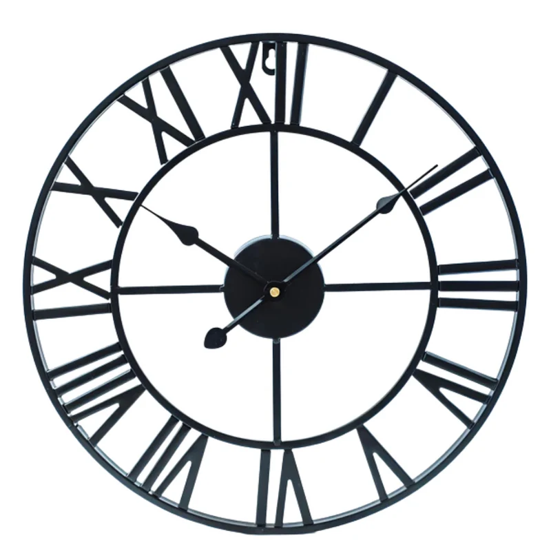 Stort Vægur i Moderne Design | 3D Effekt | Metal | Elegant Udseende
