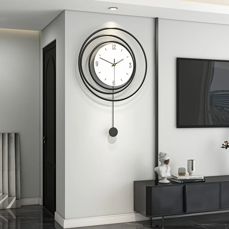 Minimalistisk Moderne Metal Vægur