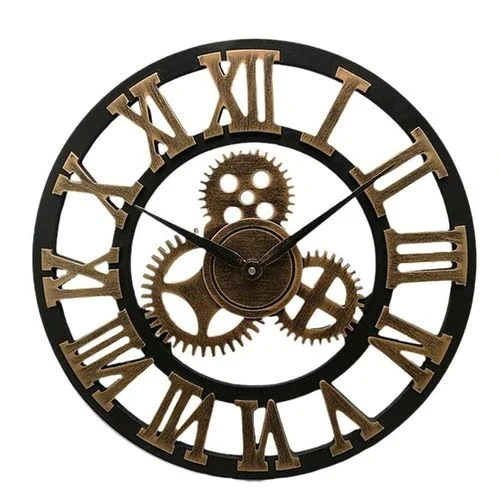 Vægur i industriel stil | Antik mekanisk design