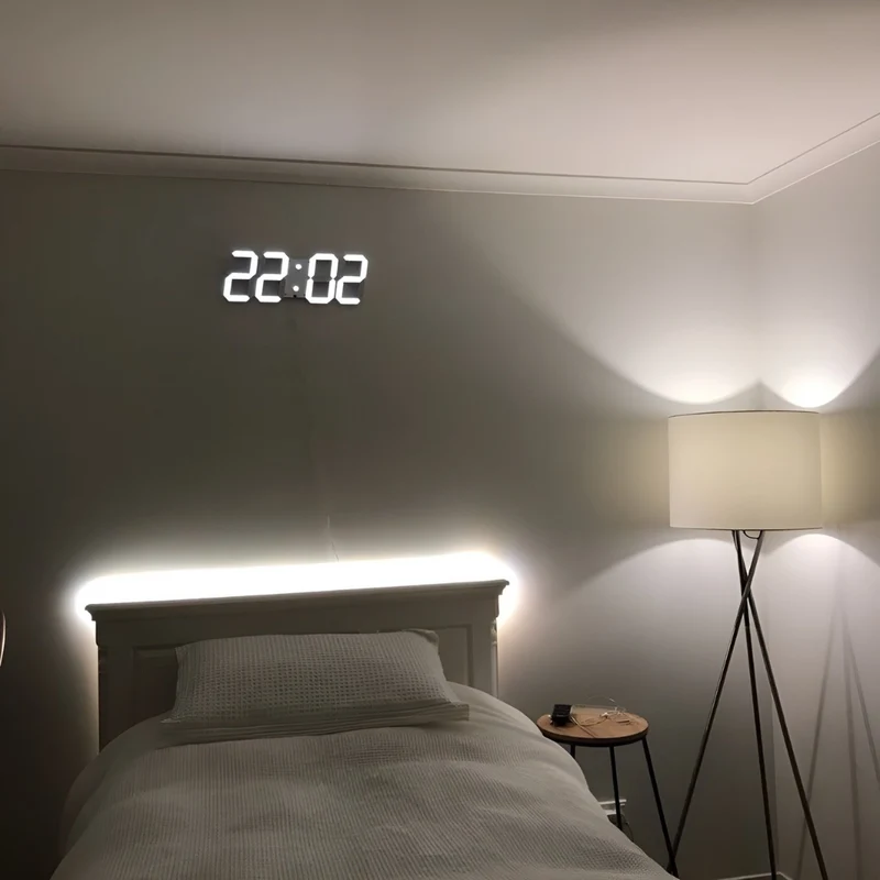 LED Væglampe med Minimalistisk Design – Smart Urskærm