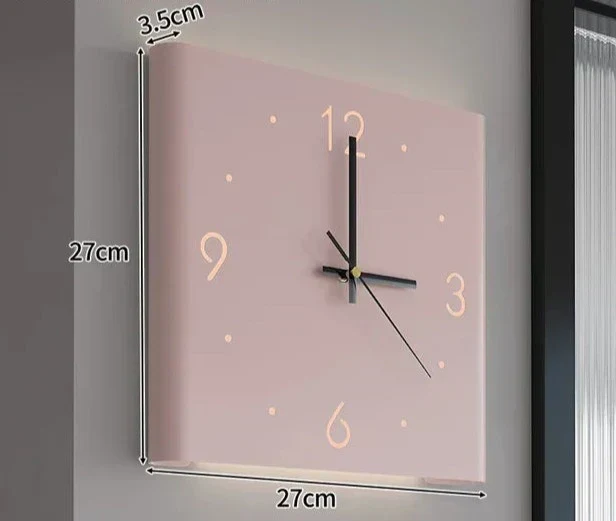 Vægur med Dobbelt Side | Minimalistisk Oplyst Design