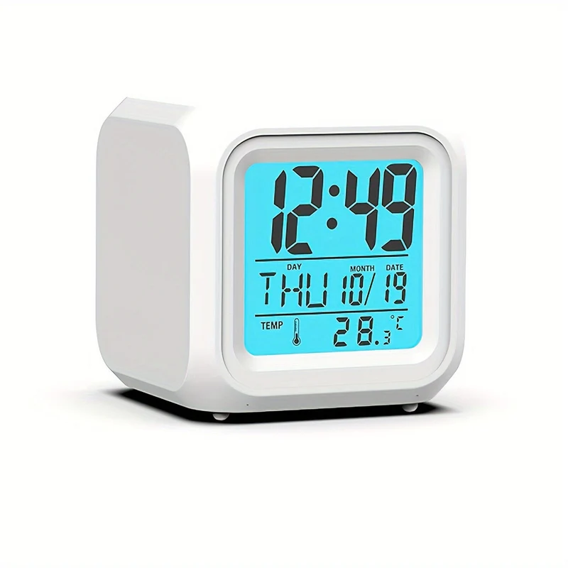 LED Digital Ur med Temperaturdisplay – Stille og Lysende til Enhver Rum
