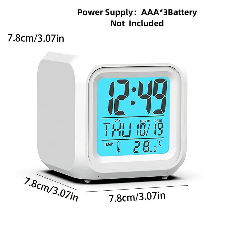 LED Digital Ur med Temperaturdisplay – Stille og Lysende til Enhver Rum