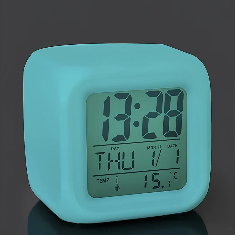 LED Digital Ur med Temperaturdisplay – Stille og Lysende til Enhver Rum