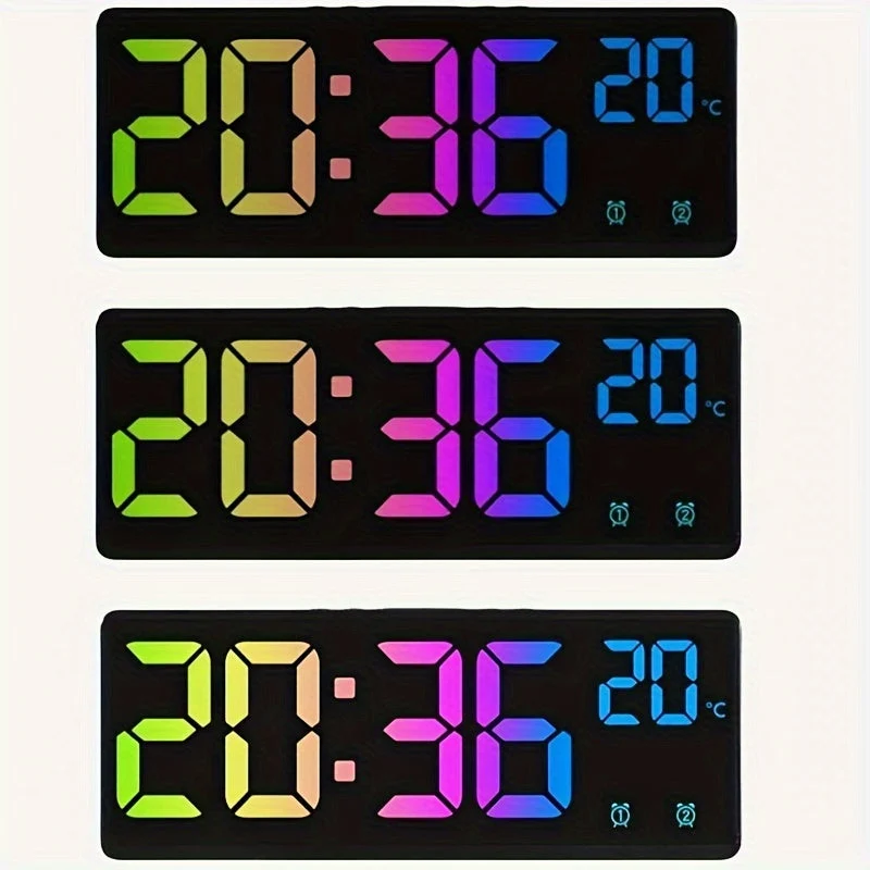 Digital Ur med RGB – Stemmekontrol, Dobbelt Alarm og Temperaturvisning
