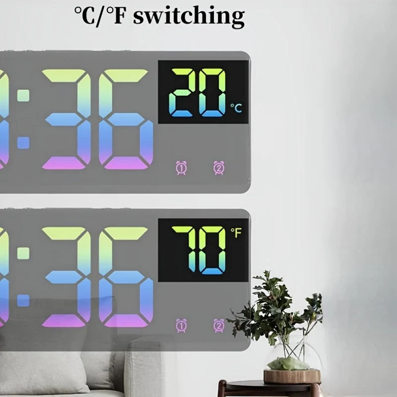Digital Ur med RGB – Stemmekontrol, Dobbelt Alarm og Temperaturvisning