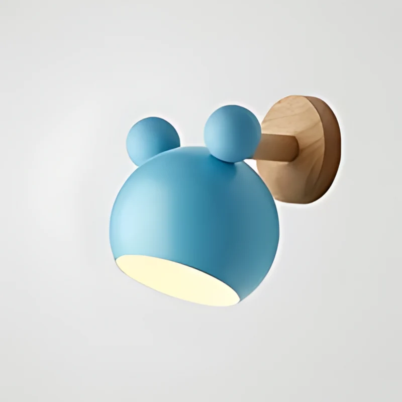 Nordeuropæisk Væglampe med LED i Mickey-form til Børneværelse