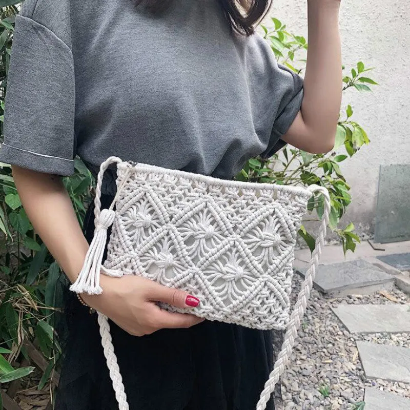 Håndtaske i vævet design fra Eindhoven – Elegant sommertaske til kvinder