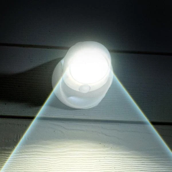LED Sikkerhedslampe med Bevægelsessensor og Timer – Trådløs og Vejrbestandig – 450 Lumen
