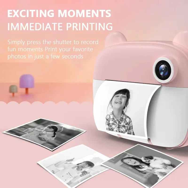 Øjeblikkelig kamera til børn med printfunktion – PhotoFun Mini