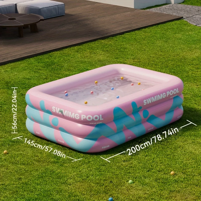 Opblæselig havebassin – holdbart PVC til sommerfester og familieunderholdning
