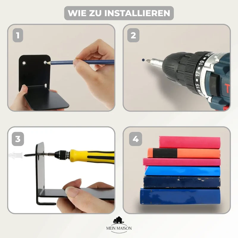 2+2 GRATIS | VægSmart – Stilfulde usynlige hylder til dit hjem!