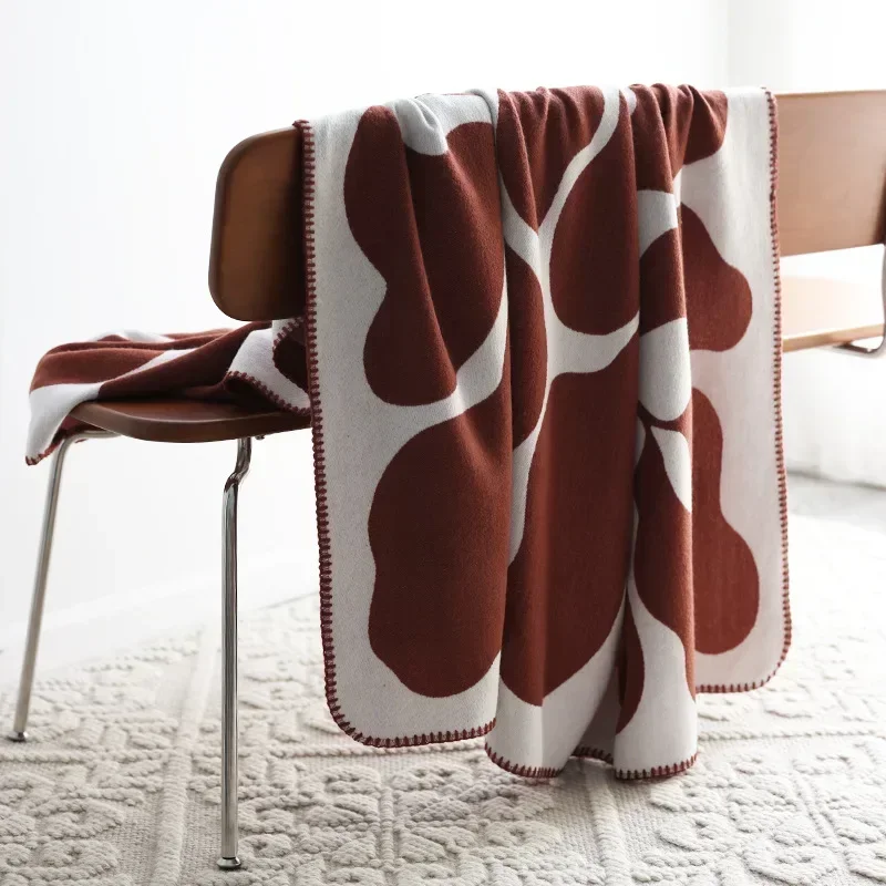 Manta i Jacquard med Faux Cashmere – Blød og Varm til Sofaen