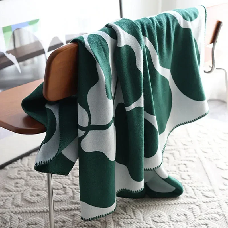 Manta i Jacquard med Faux Cashmere – Blød og Varm til Sofaen
