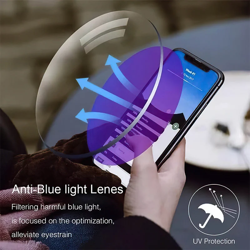 Multifokale Læsebriller med Blålysfilter - SapphireView