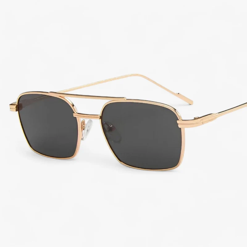 Unisex vintage solbriller med dobbelt bro