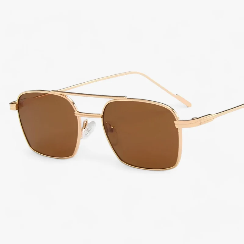 Unisex vintage solbriller med dobbelt bro