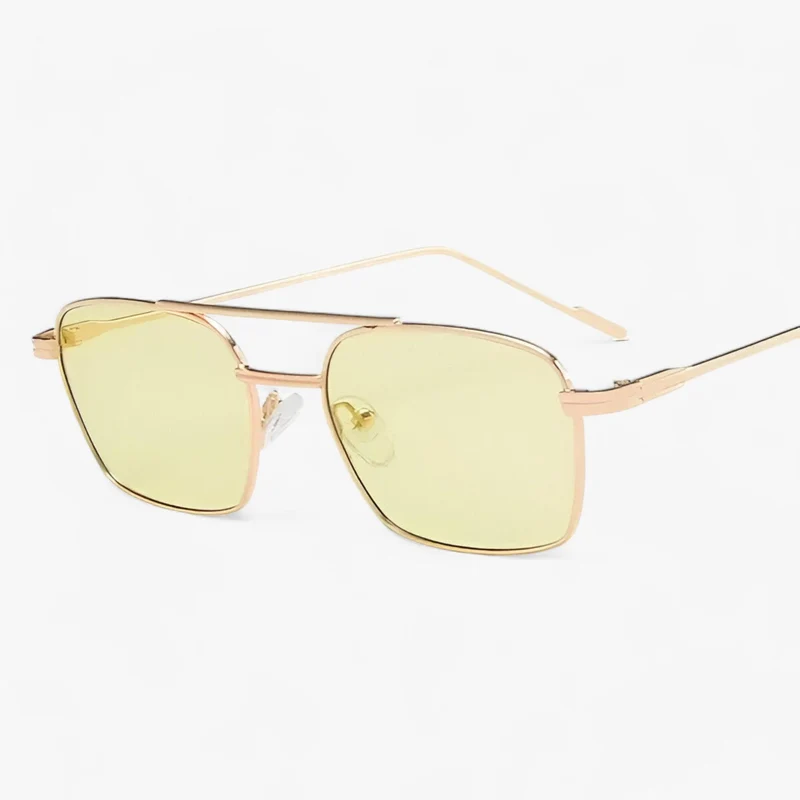 Unisex vintage solbriller med dobbelt bro