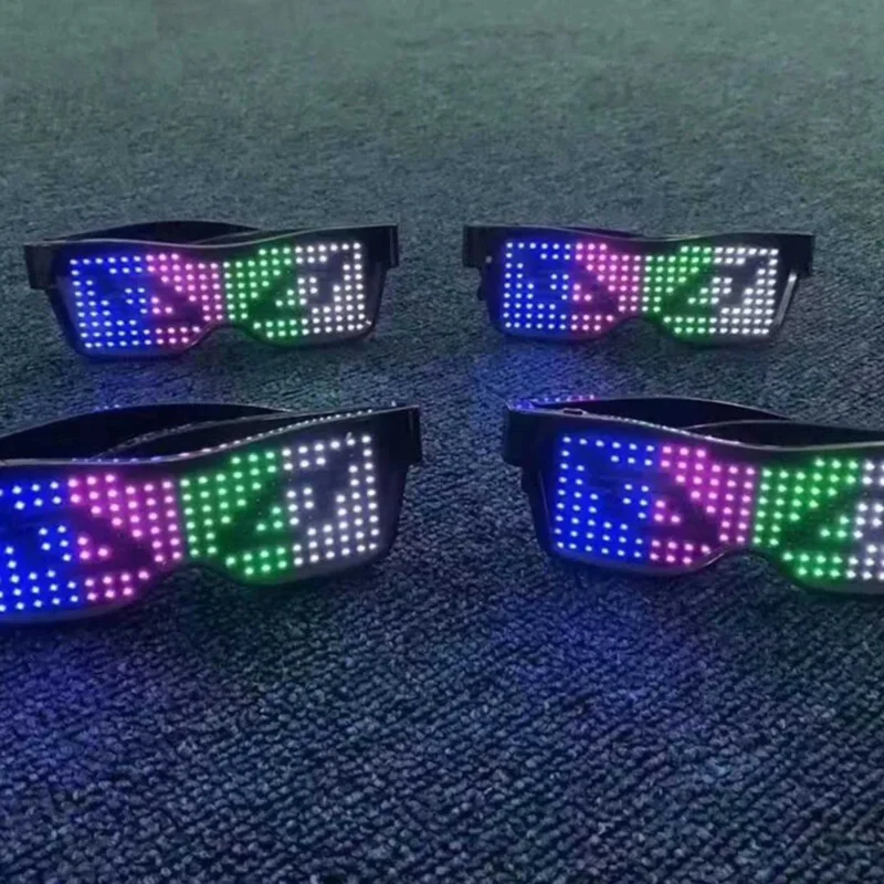 Programmerbare LED-briller til fester - GlowBeat