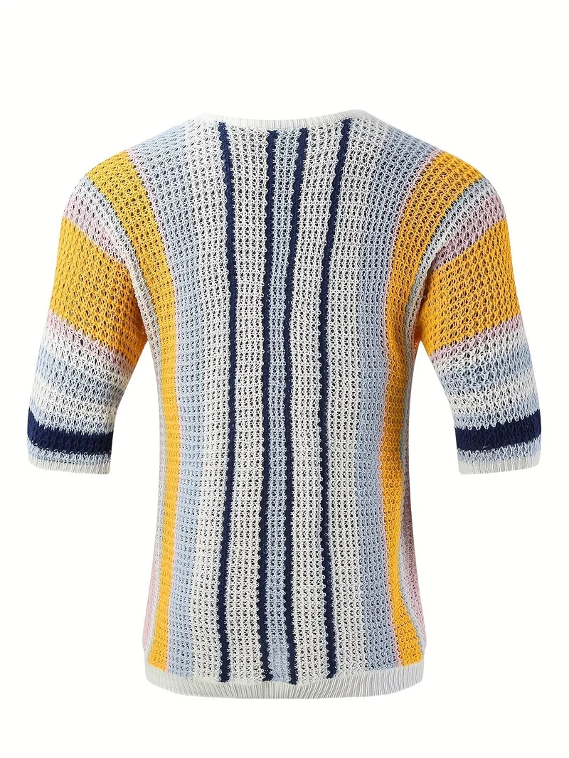 Stribet sweater – afslappet, komfortabel og luftig