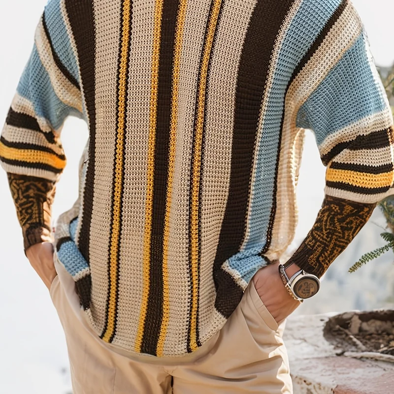 Stribet sweater – afslappet, komfortabel og luftig