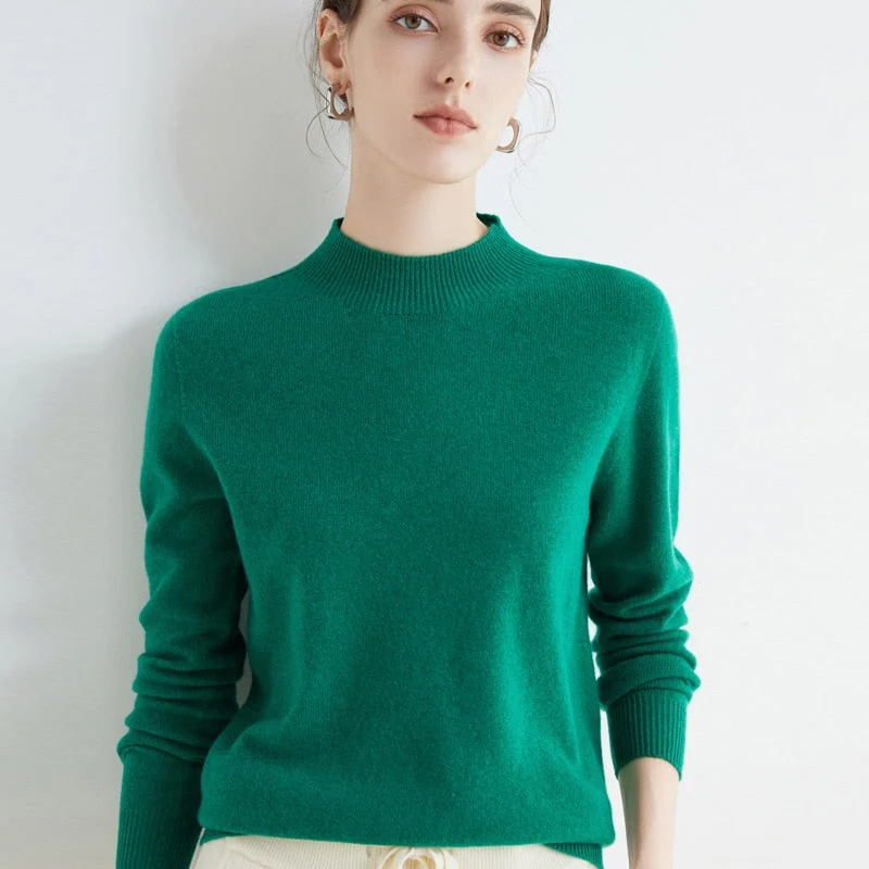 Lettere cashmere- og silke sweater | Let sweater til kvinder, egnet til alle årstider