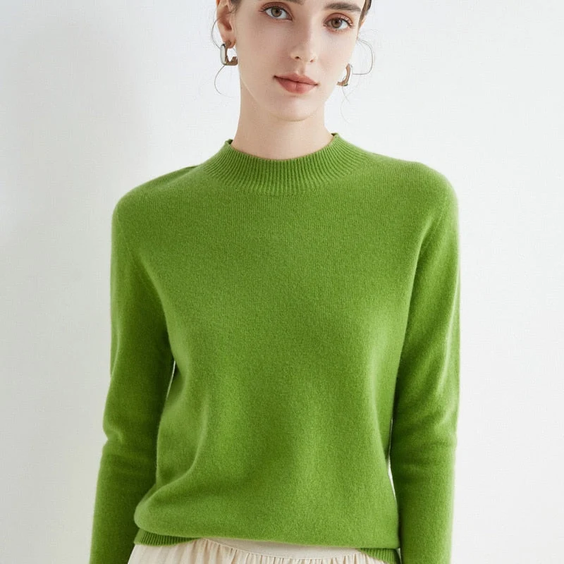 Lettere cashmere- og silke sweater | Let sweater til kvinder, egnet til alle årstider