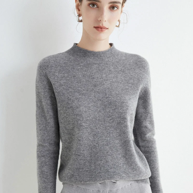 Lettere cashmere- og silke sweater | Let sweater til kvinder, egnet til alle årstider