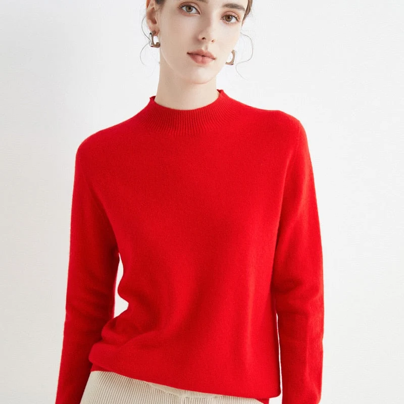 Lettere cashmere- og silke sweater | Let sweater til kvinder, egnet til alle årstider