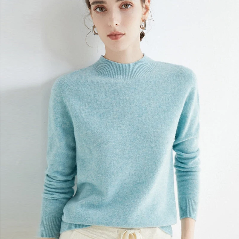 Lettere cashmere- og silke sweater | Let sweater til kvinder, egnet til alle årstider