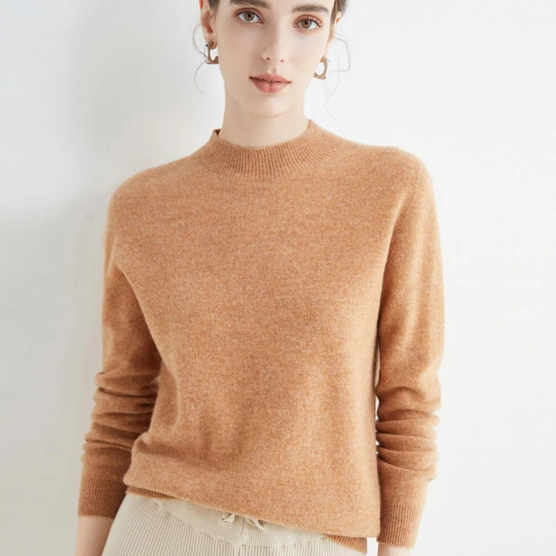 Lettere cashmere- og silke sweater | Let sweater til kvinder, egnet til alle årstider