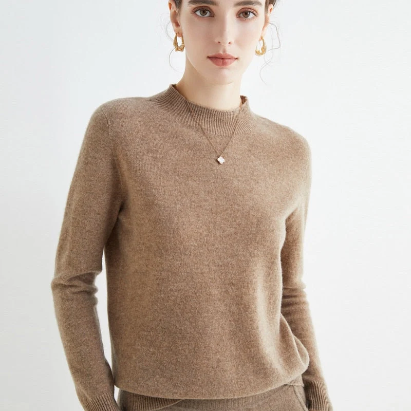 Lettere cashmere- og silke sweater | Let sweater til kvinder, egnet til alle årstider