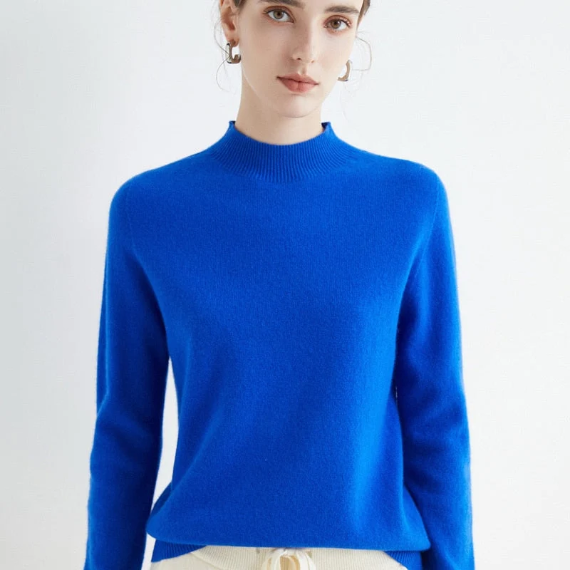 Lettere cashmere- og silke sweater | Let sweater til kvinder, egnet til alle årstider