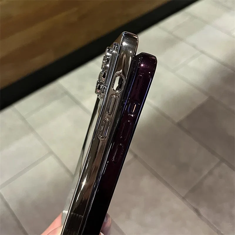 Magnetisk beskyttelse til telefon med metalfinish og ridsefri design