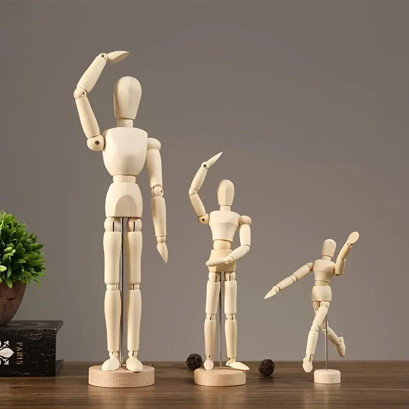 Kunstnerisk abrikostræ manikin – fleksibel og naturlig udseende