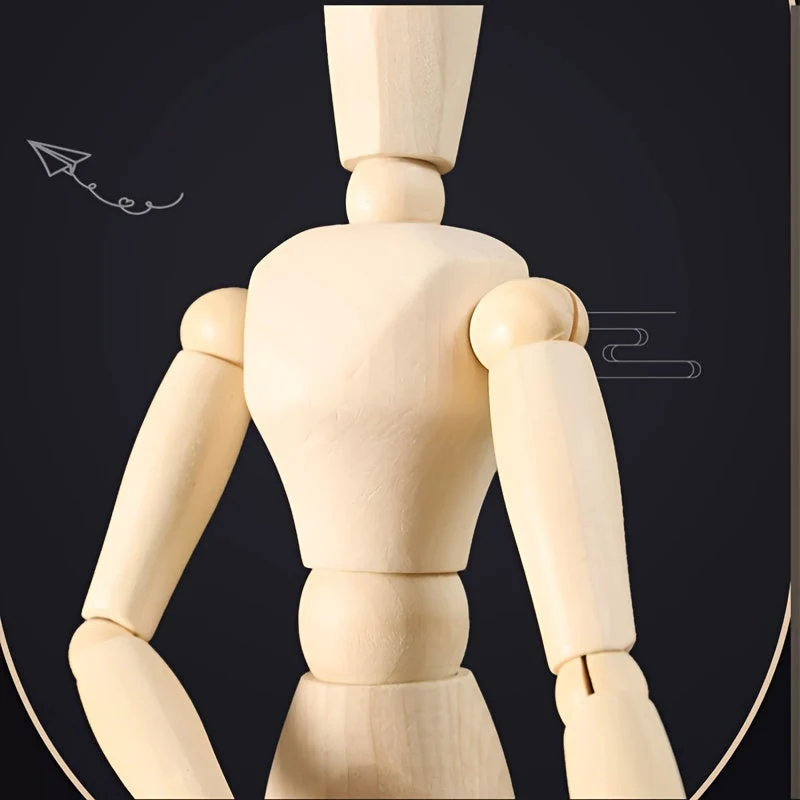 Kunstnerisk abrikostræ manikin – fleksibel og naturlig udseende