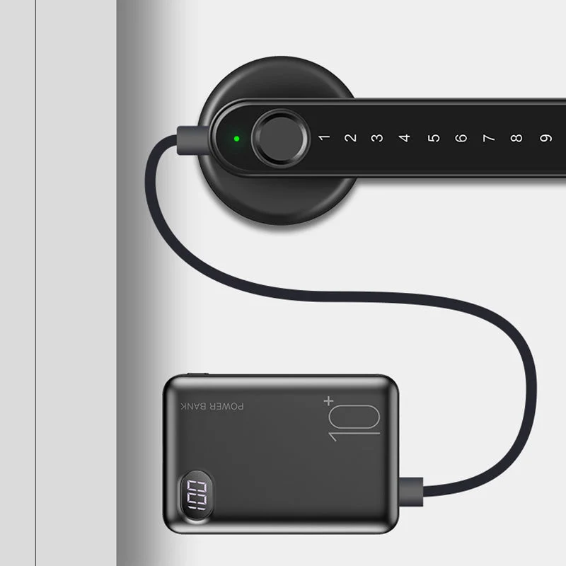 Smart Dørhåndtag med Fingeraftryk og Bluetooth App Kontrol