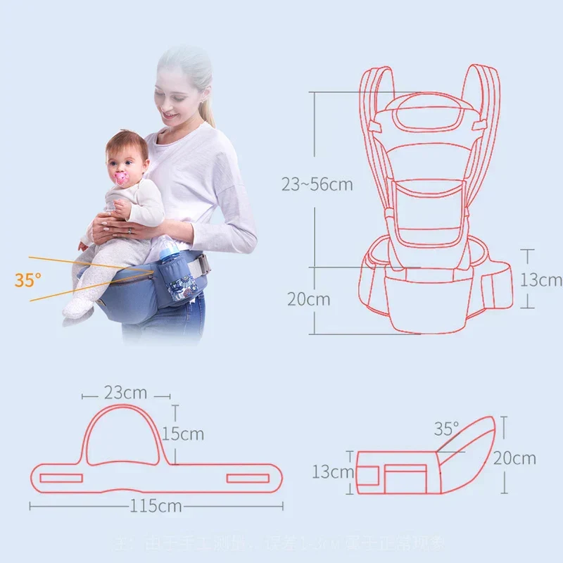 Ergonomisk rygsæk til børn – Behagelig hoftrygsæk til forældre og børn