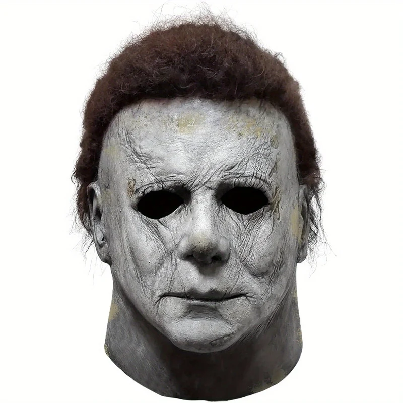 Halloween skræmmemaske med knivsæt - realistisk kostume til voksne