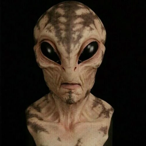 Realistisk Rumvæsen Maske CosmicMorph | Håndmalet Halloween Kostume Tilbehør