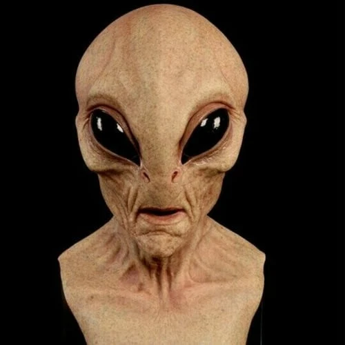 Realistisk Rumvæsen Maske CosmicMorph | Håndmalet Halloween Kostume Tilbehør