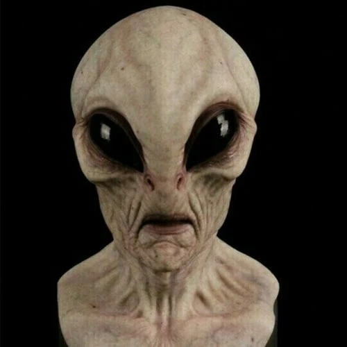 Realistisk Rumvæsen Maske CosmicMorph | Håndmalet Halloween Kostume Tilbehør
