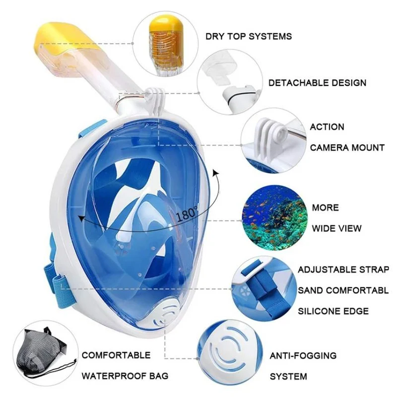 Professionel Snorkelmaske til Dykning