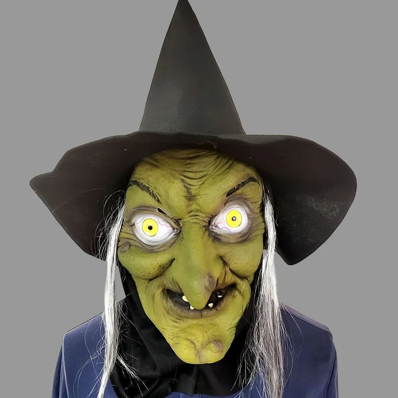 Elastisk og Realistisk Latex Halloween Maske til Voksne